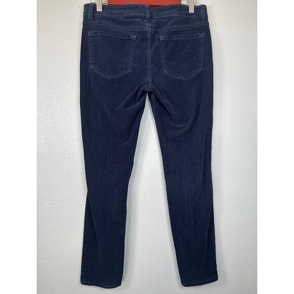Old‎ Navy Women's Corduroy Pants Navy Blue Straight Leg Size 10 Regular Low Rise - Picture 5 of 10